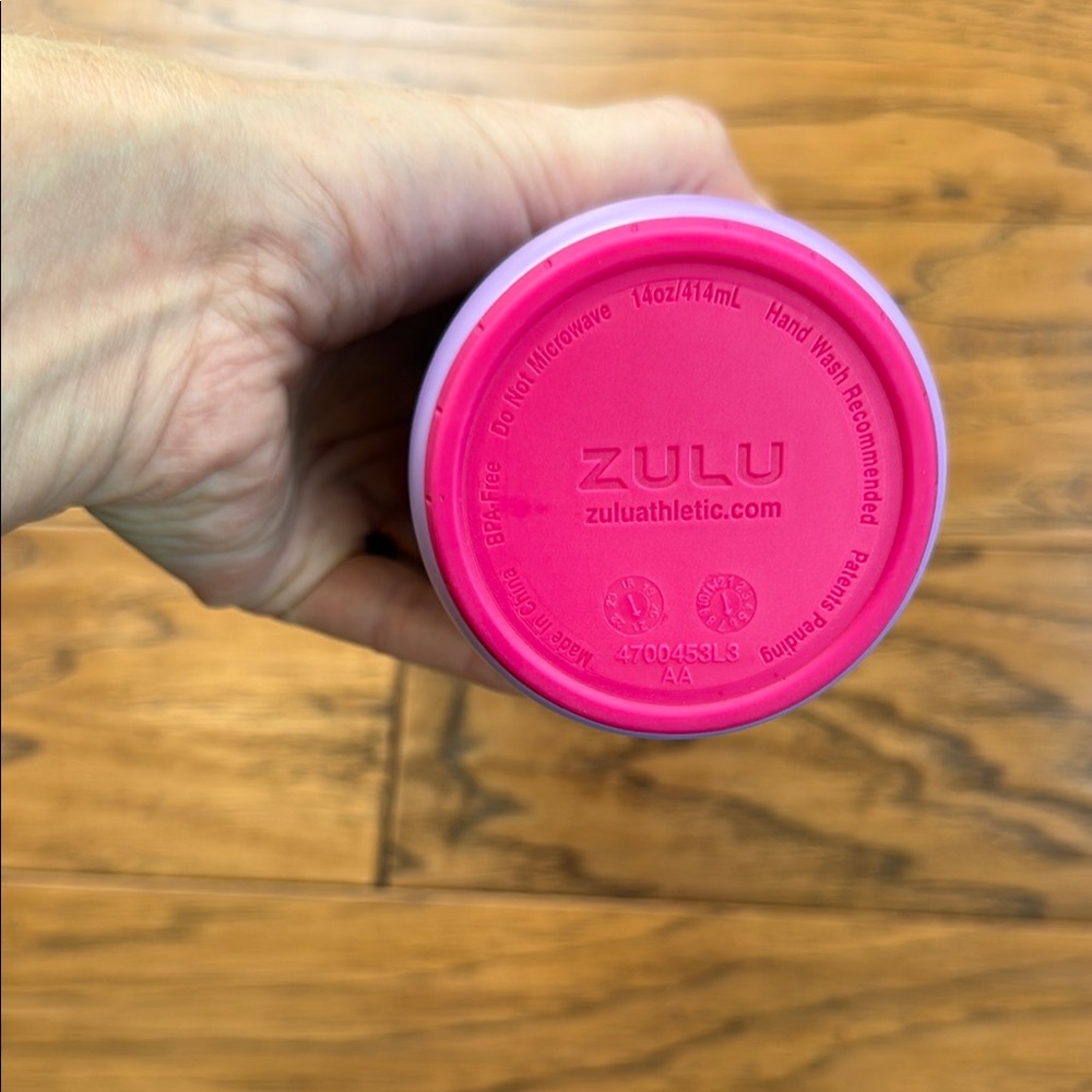 ZULU Purple and Pink Water Bottle - Picture 2 of 6